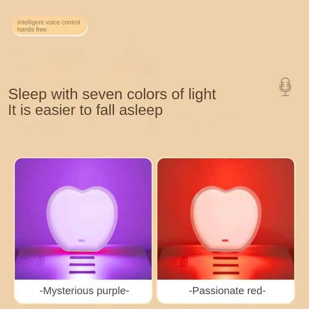 Mini Inteligente Voice Controlled Night Light, Pequena Lâmpada Plug USB, Mesa, Quarto