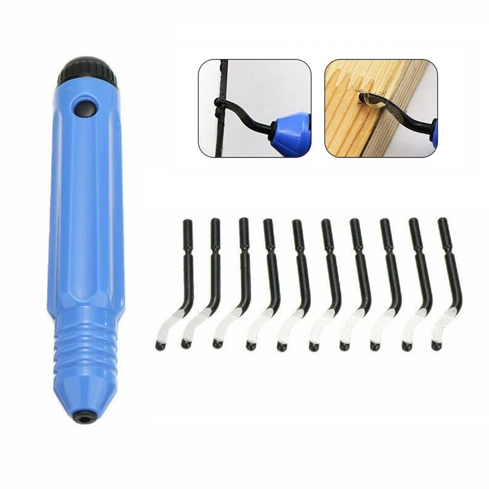 จับพลาสติก Burr NB1100 Scraper W/ BS1010 ใบมีดตัดเครื่องมือขัดมือตัดเครื่องมืออุปกรณ์เสริม