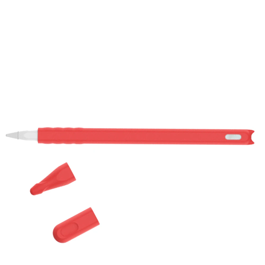 

3 pcs Stylus Pen Red Silicone Case Protective Pouch Cover Anti Scratch Cover Touchscreen Pen Accessories