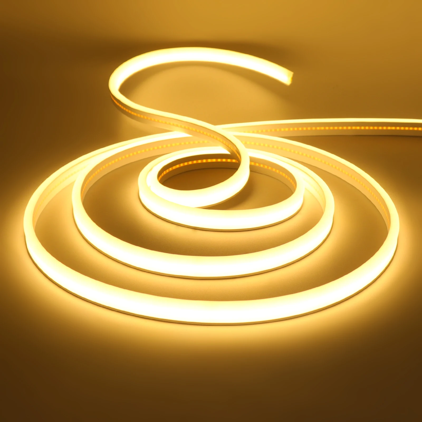 Zonne-energie COB Neon Strip 24V 320Leds/M 3000K 4000K 6000K IP67 Waterdichte Outdoor tuin Decor Flexibele Lint Touw LED Licht