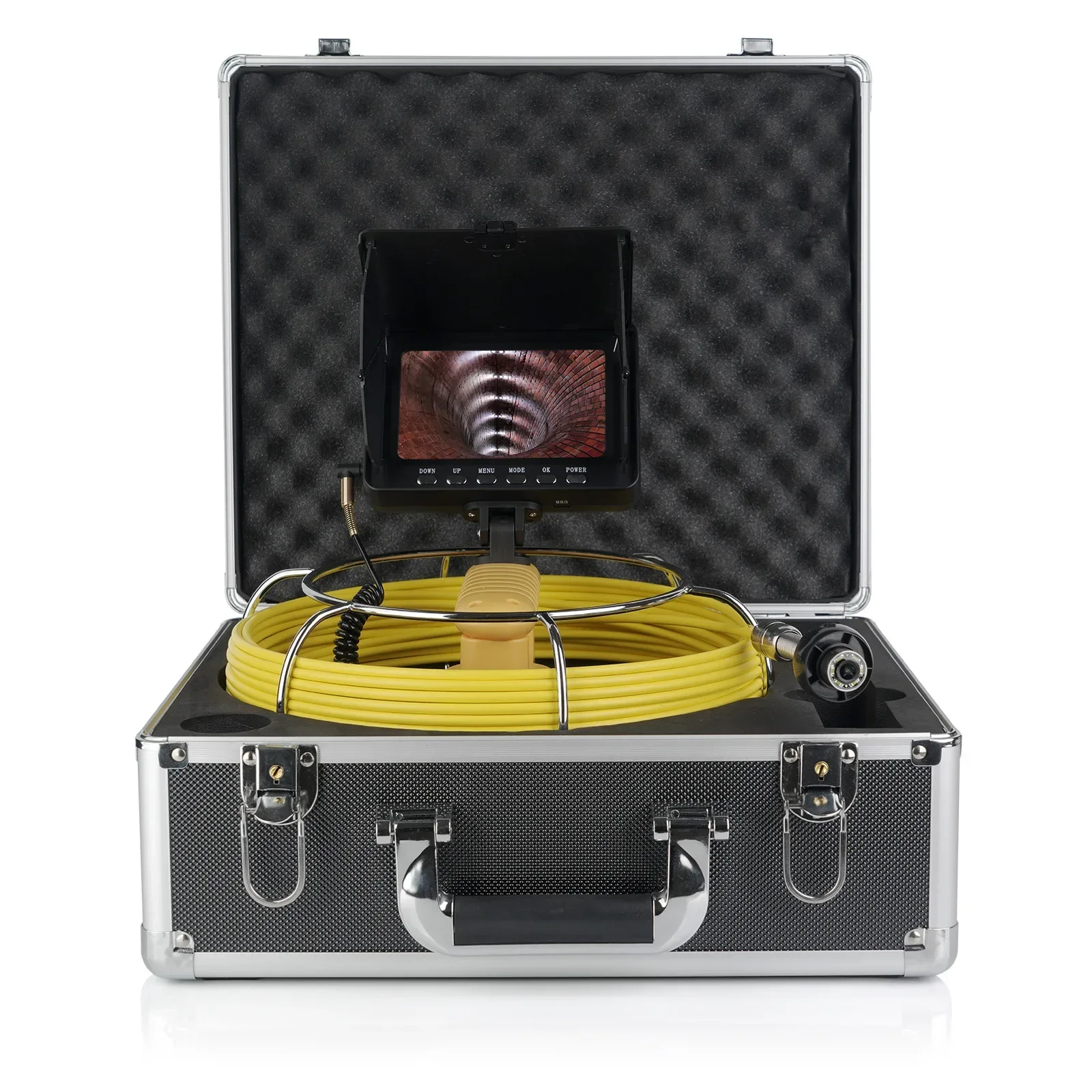 Industrial pipeline endoscope 518D 18MM HD 1080P camera 5'' LCD screen With DVR 8GB Video inspection equipment IP68 waterproof