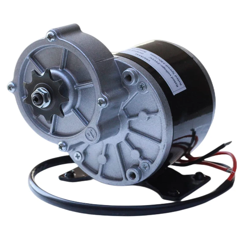 350W 24V 36V Gear Motor  Gear Brushed Motor My1016Z3 Gear Reduction Electric  with 9 Tooth Sprocket