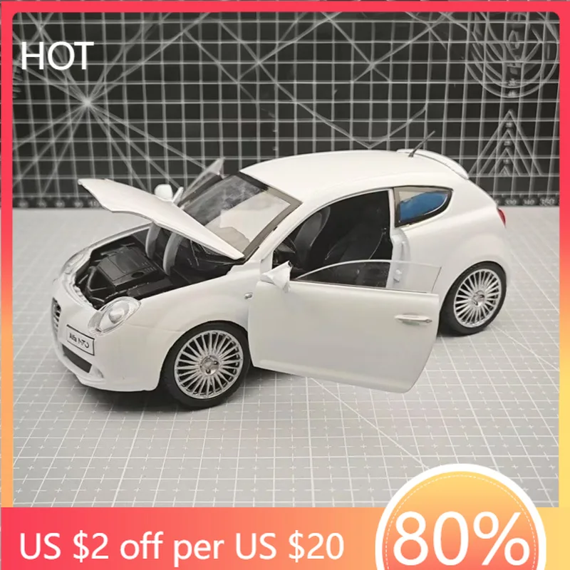 Hub Caps Hub Caps 1:24 Alfa Romeo MITO SUV Alloy Sports Car Model Diecast Metal Racing Vehicles Car Model High Simulation Collec
