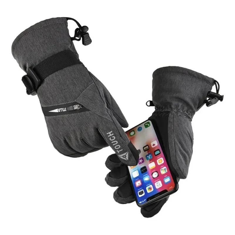 Touch Screen Ski Gloves Men Women Warm Windproof Riding Hiking Skiing Skateboard Snowboard Gloves Snowmobile Gloves