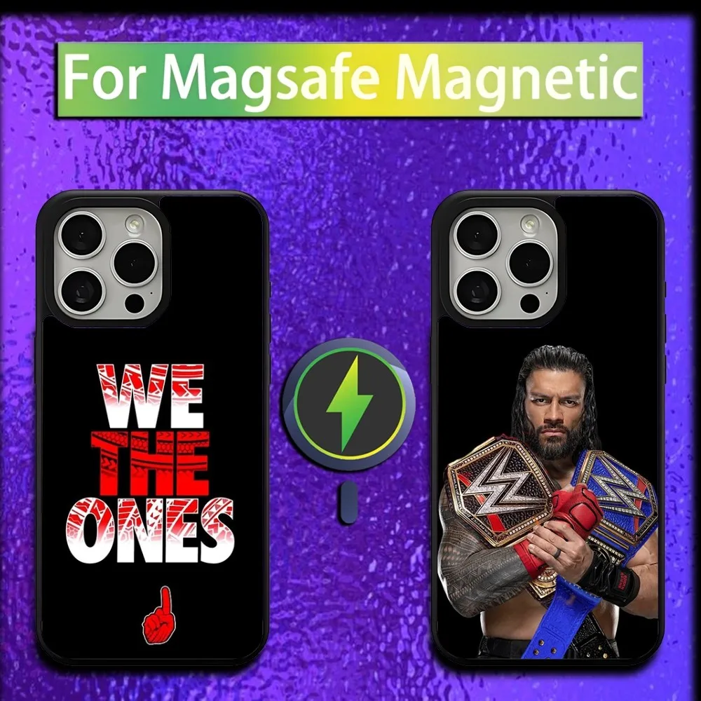 

R-Roman R-Reigns Wrestler Phone Case For iPhone 16,15,14,13,12,11,Plus,Pro,Max,Mini Magsafe Magnetic Wireless Charging