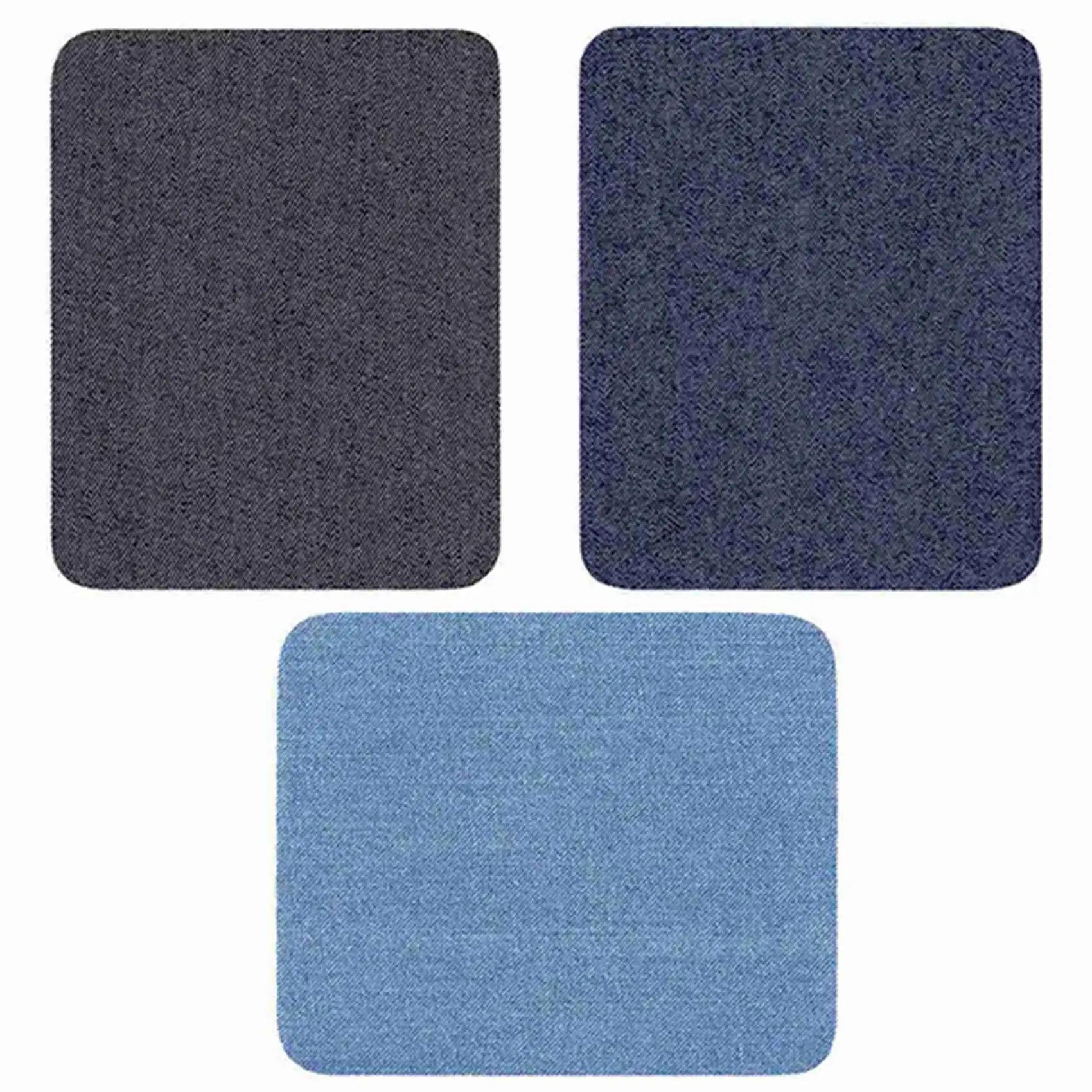 

ASDS-Iron On джинсовые нашивки для одежды, джинсов, 36 шт., 3 цвета (4,9 x 3,7 дюйма)