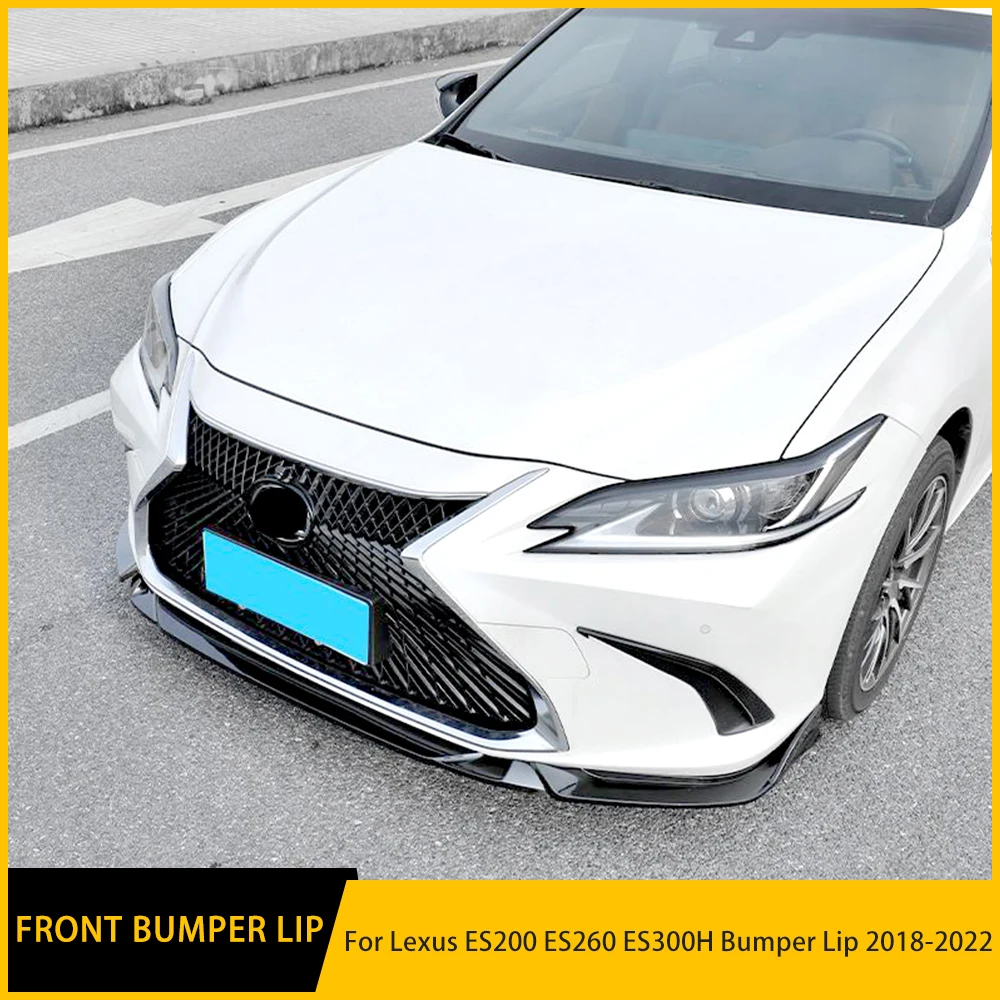 

For Lexus ES200 ES260 ES300H Sport 2018 19 20 21 22 Car Front Bumper Splitter Lip Chin Spoiler Body Kit Diffuser Protector Guard