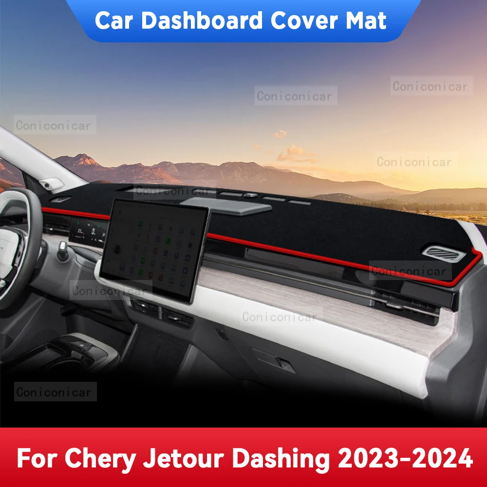 

For CHERY JETOUR DASHING X-1 2023 2024 Car Dashboard Avoid Light Pad Instrument Platform Desk Cover Mats Carpets Anti-UV