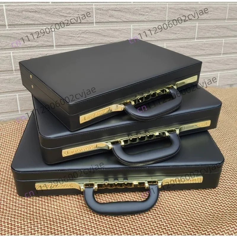 Ultra-thin Portable Briefcase, Business Password, Multi-function Computer Case, 14 Inch File Case