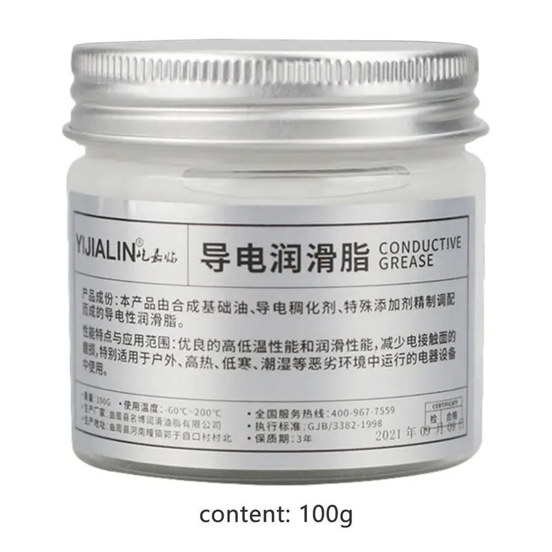 Electric Contact Grease Waterproof Heat Resistant Dielectric Grease Plug 100/250g Automotive Grease for Electronics Spark Plugs