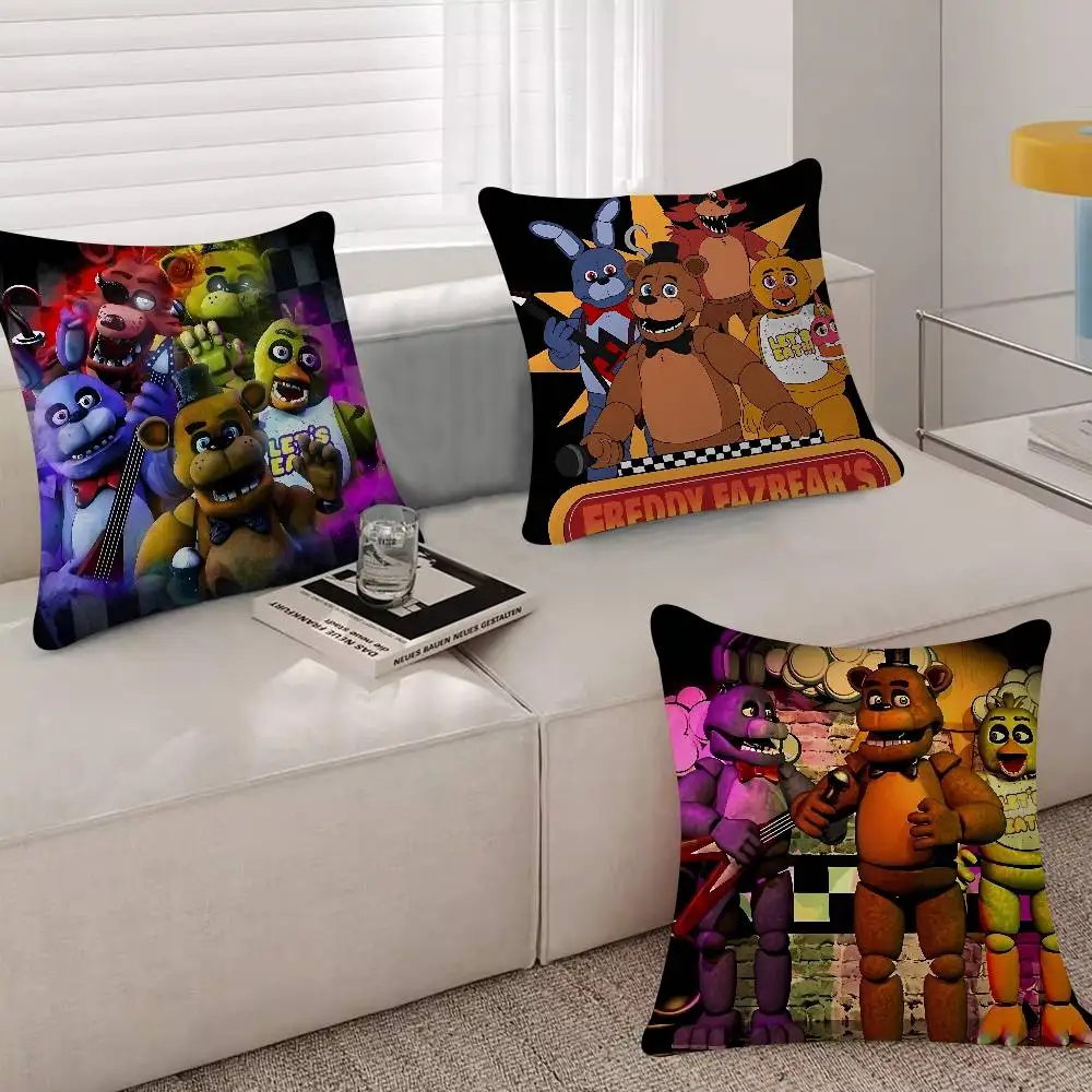 Horror Movies Five N-Nights At F-Freddyss Pillow Dust Cover Bedroom Kids Party Decoration Pillowcase Birthday Children Gift
