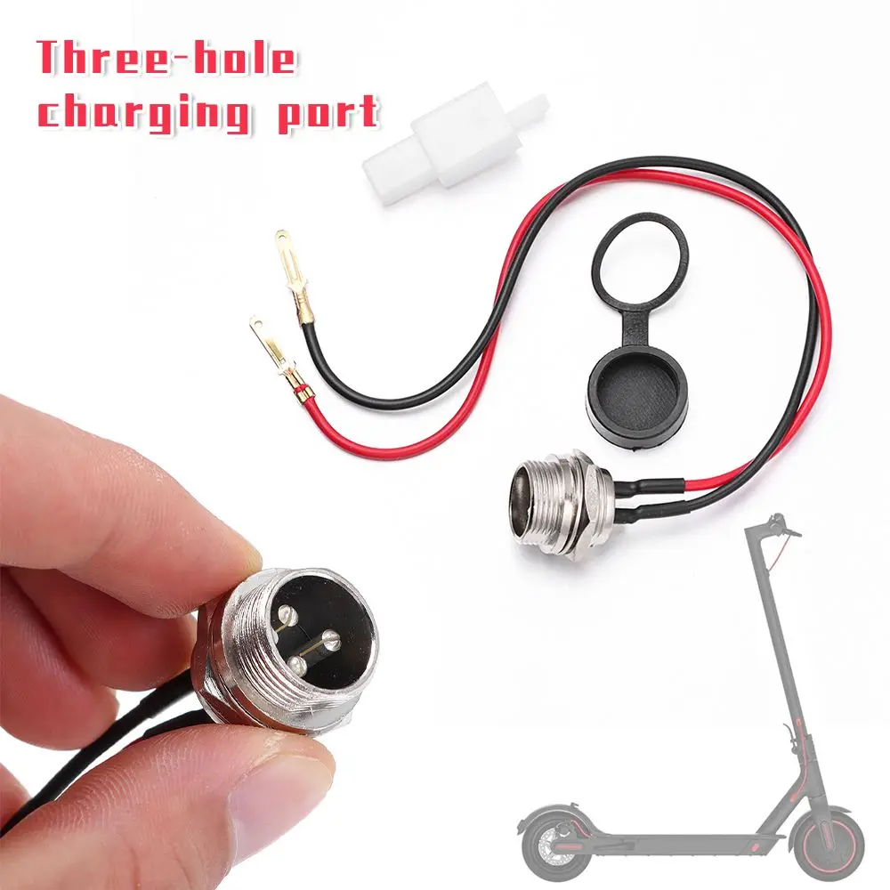 Electric Bicycle Parts PRO Scooter Accessories Interface Power Cable Port Plug Charging  Electric Scooter Charging