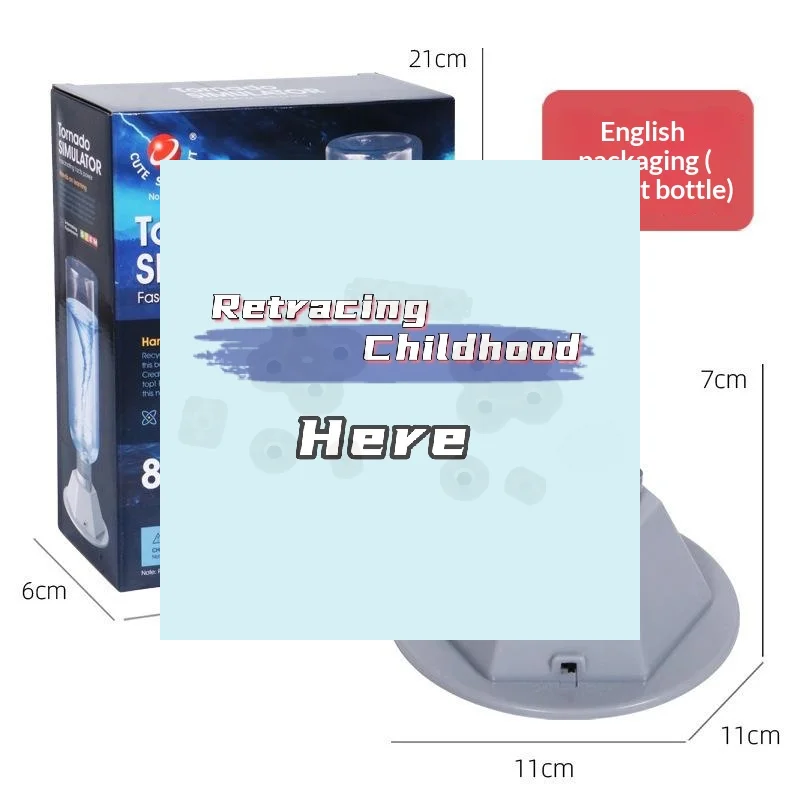 

Набор для легкой сборки: DIY-конструктор «Симулятор ветра и воды» (игрушка-твистер) для обучения и развития, подарок (без пустой бутылки) - ИГРУШКА