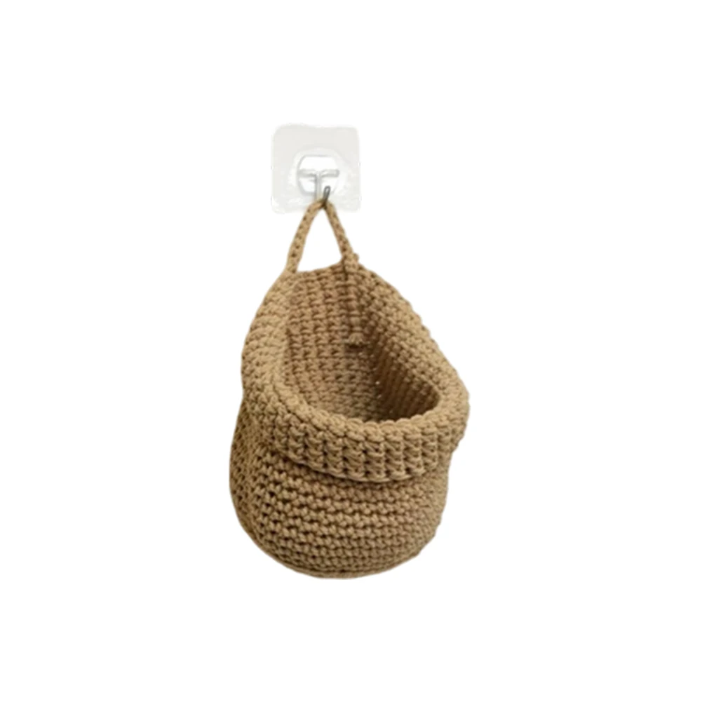 Wall-mounted Vegetable Basket Fruit And Sundry Basket Natural Wicker Weave Storage Basket Kitchen Storage Home Decoration