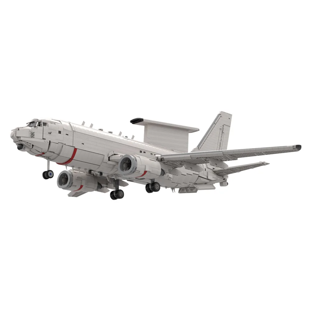 MOC- 186775   Boeing E-7 Wedgetail Piece Bouwsteenset Passagier Jet en Space Shuttle Model Bricks Educatief speelgoed voor kinderen