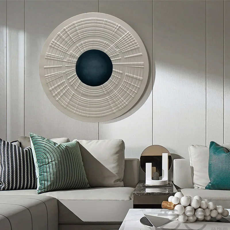 Unframed density board round decorative painting, light luxury creative wall hanging decoration, indoor wall decoration ZY156ER