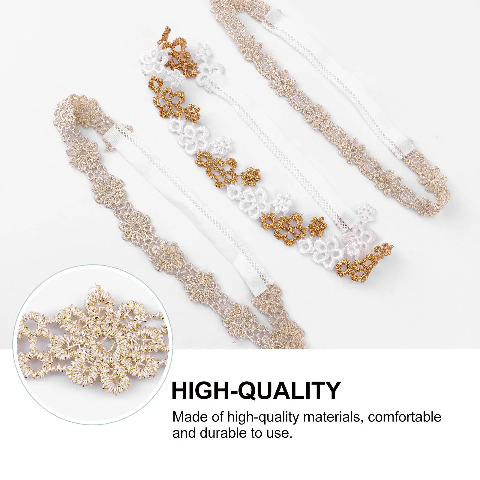 

Набор из 6 очаровательных повязок на голову с цветами для малышей, кружевные аксессуары для волос, удобные для девочек, для праздников, вечеринок, пляжа, фотосессий