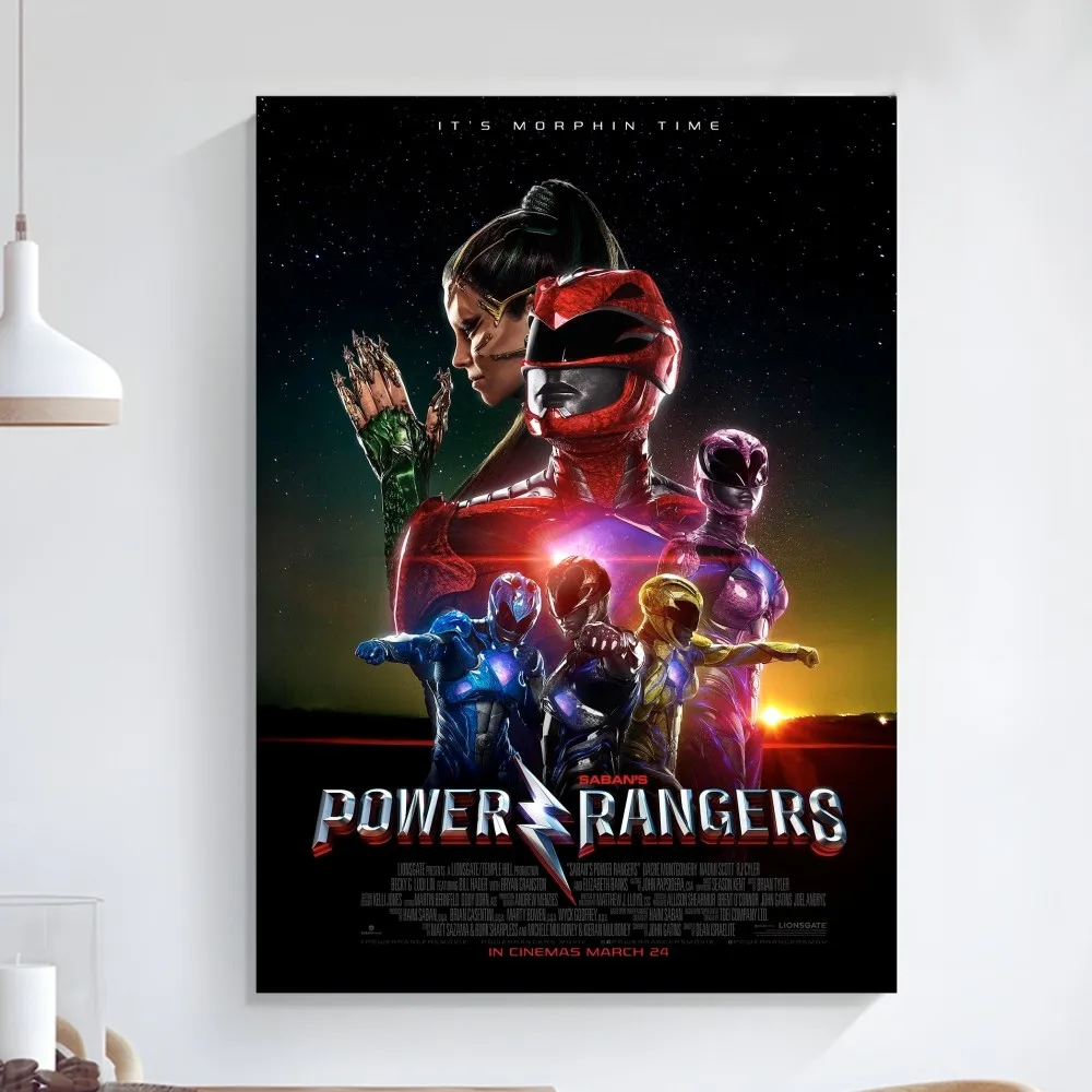 P-PowerS-R-Rangers Poster Art Self-adhesive Art Small Poster HD Quality Poster Wall Art Painting Study Wall Decoration