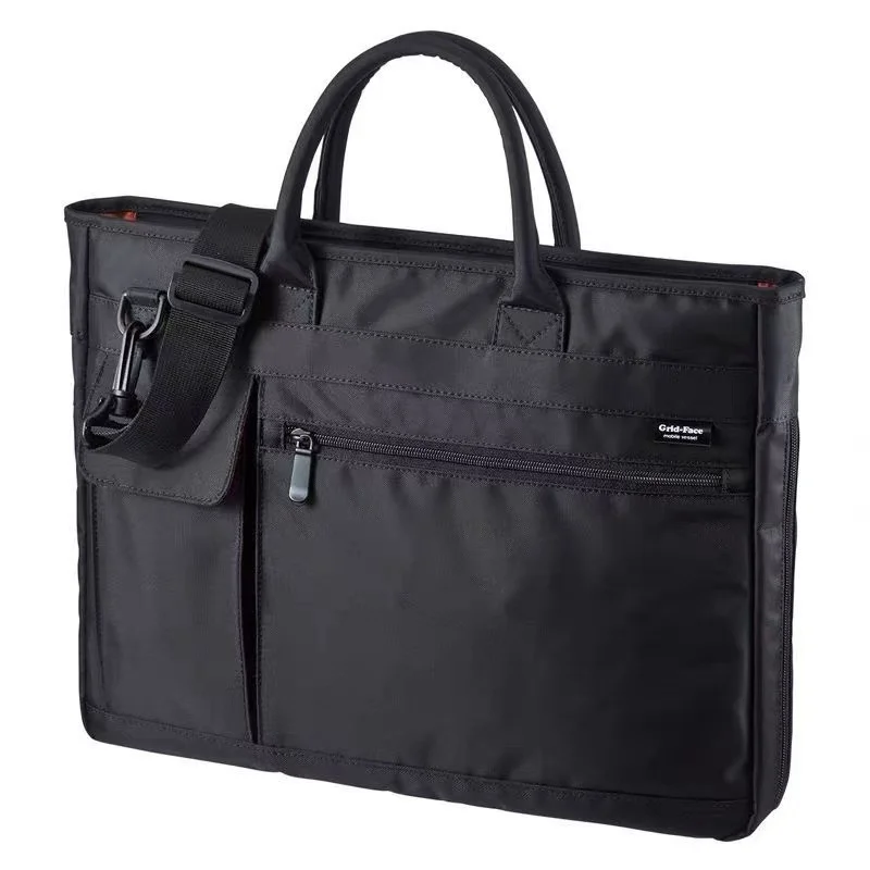 Casual Single Shoulder Laptop Bag for Business 14 Inch Notebook Computer Bag Crossbody Handbag Soft Nylon Material Zipper Clo...