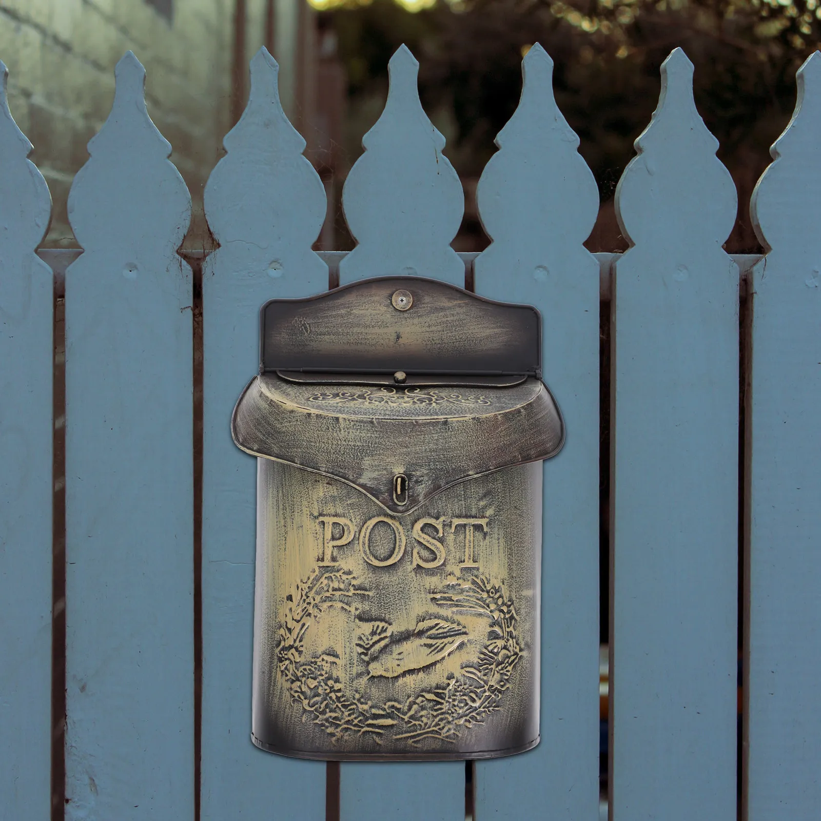 Mail Box Wall For Home Mailbox Family Iron Mount Retro Large Capacity Letter Newspaper Outdoor Suggestion