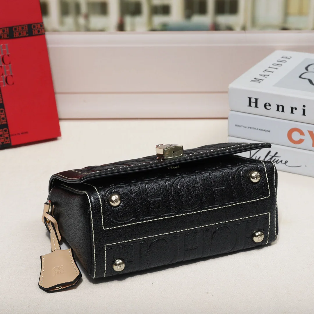 حقيبة كروس نسائية عصرية فاخرة من ماركة كارولينا هيريرا، حقيبة مربعة صغيرة، حقيبة كتف، طراز متطور #3