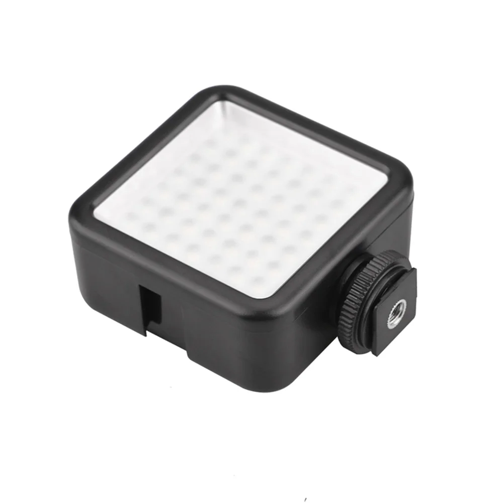 Luz LED de relleno Universal, accesorio cuadrado de 6000K, 1200LM, 60 °, distancia de 5M, batería AA, luminancia ajustable, Zapata fría