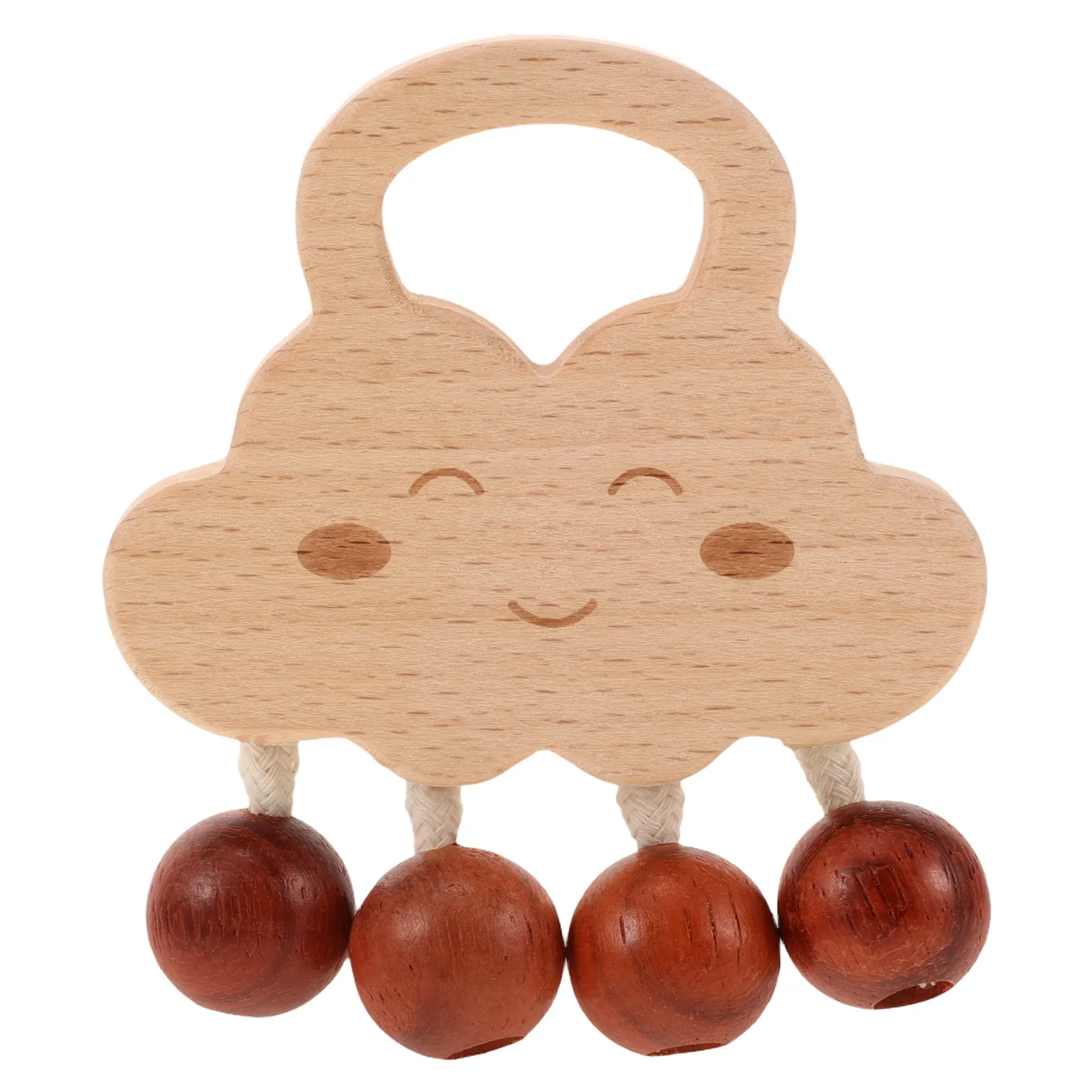 s H Bell Wooden Grasping Toys Cute Chewable Teething Infant Rattles Kids Musical Instruments Baby Toys