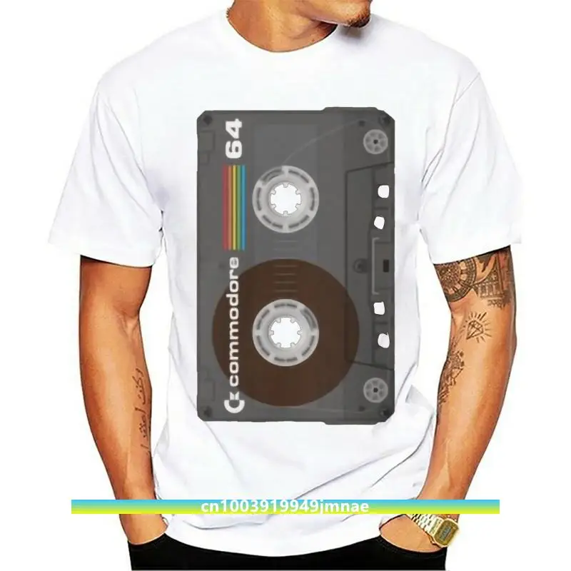 

Fashion Cool Men T shirt Women Funny tshirt Commodore 64 Cassette Tape Customized Printed T-Shirt