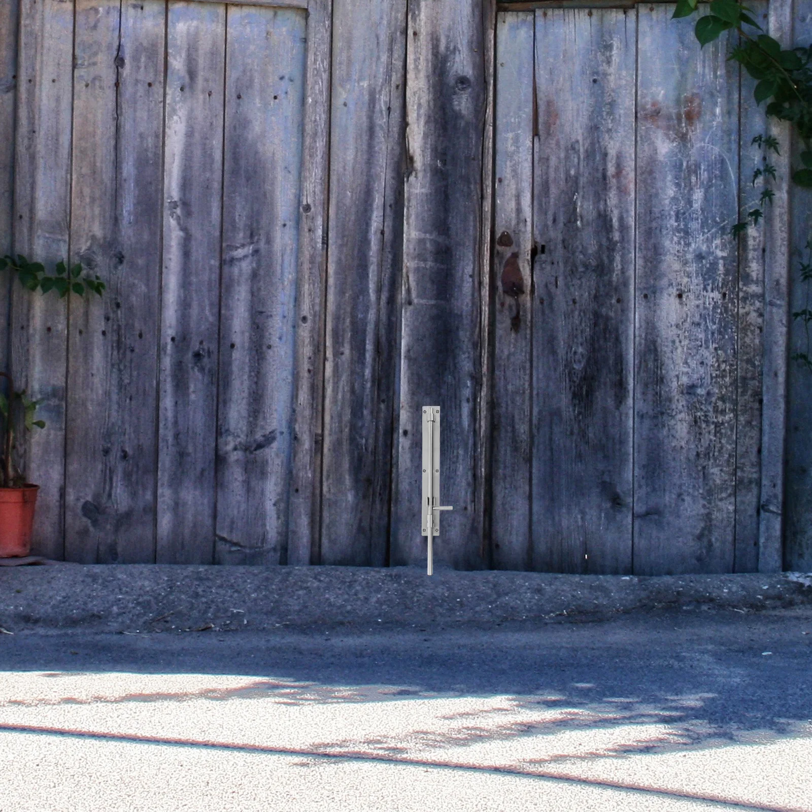 

Stainless Steel Heavy Duty Latch Lock Security Hole Durable Outdoor Door Hardware Wood Gates Sliding Bolts Horse Barn Shed Fence