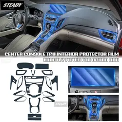 For ACURA RDX 2019 2020 2021 Car Interior Center Console Transparent TPU Protective Anti-scratch Repair Film Accessories Refit