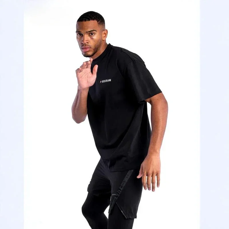 موضة رجالية 2025 ماركة الملاكمة الجديدة BOXRAW نحن لا نلعب الملاكمة المطبوعة الملاكمة 2025 تي شيرت جديد ساخن القطن المتضخم #3