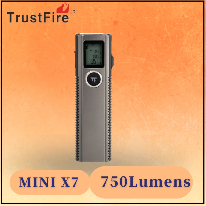 trustfire-750lm-edc-flashlight-uv-led-work-light-with-laser-rangefinder-pocket-lantern-power-bank-outdoor-camping-emergency