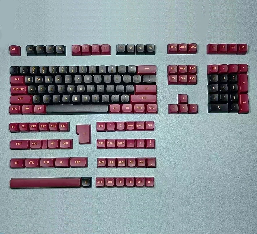 150 مفتاح CSA كيكابس PBT لقطة مزدوجة لمفاتيح Cherry MX على 61 63 64 67 68 75 84 87 96 98 108 ANSI ISO لوحات المفاتيح الميكانيكية