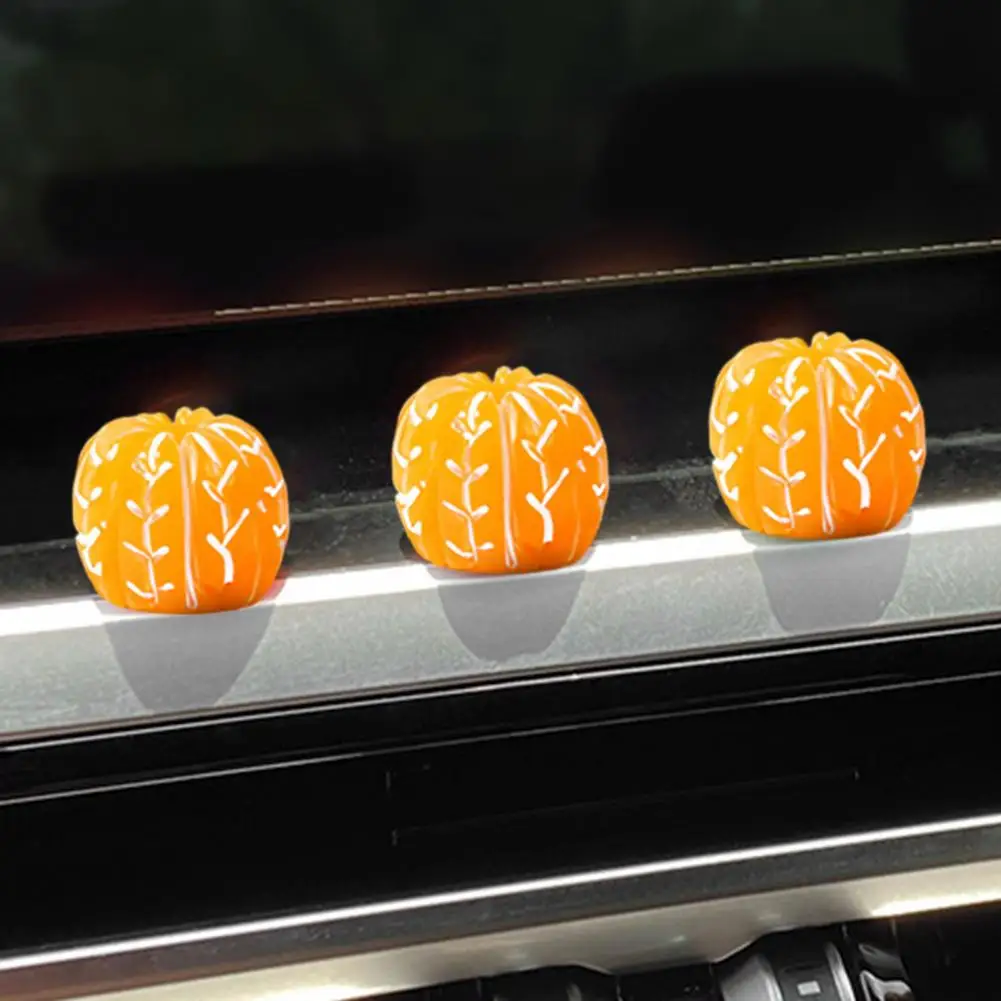 Realistic Orange Video Prop Mini Car Rearview Mirror Decoration Realistic Resin Orange Car Ornaments Cute Mini for Automotive