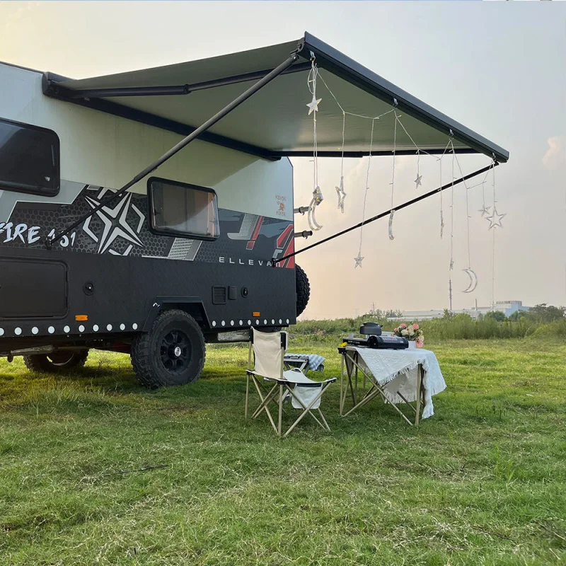 

Electric full-cover retractable car , rainproof and sunproof outdoor camping canopy tent, side awning forCar, van, SUV, truck, R