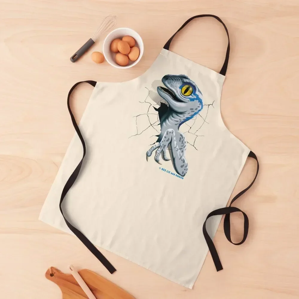 Jurassic World - Baby Blue Velociraptor Apron Professional Barber Kids Apron