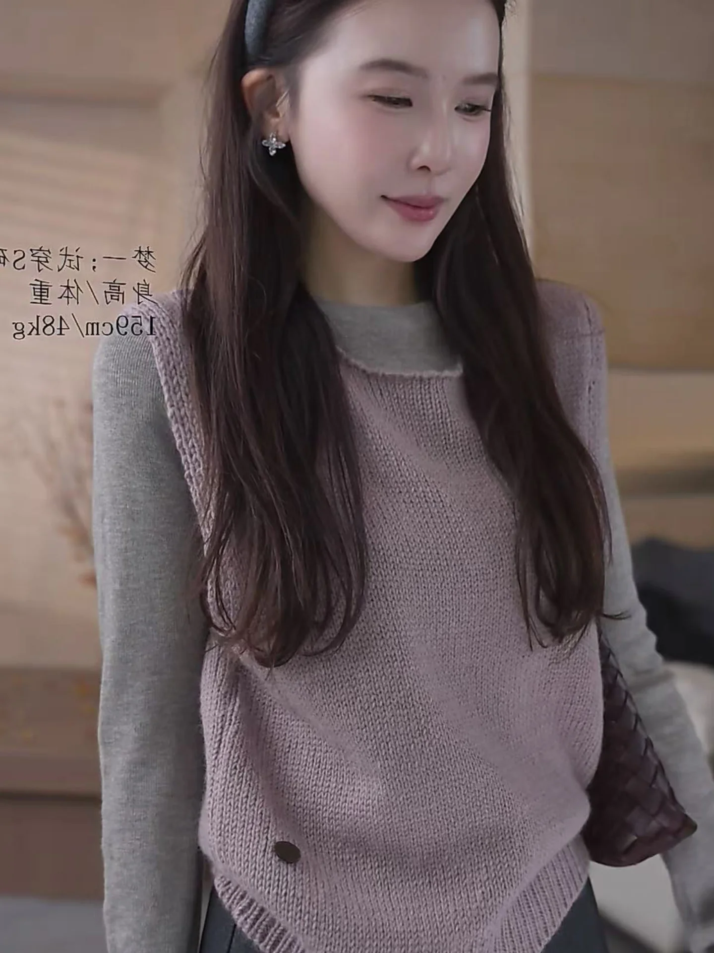 

Чистый цвет, простой, мягкий, приятный для кожи женский вязаный свитер, длинный жилет све, камуфляжный жилет, осенняя многослойная внутренняя одежда, рукава для поездок на работу