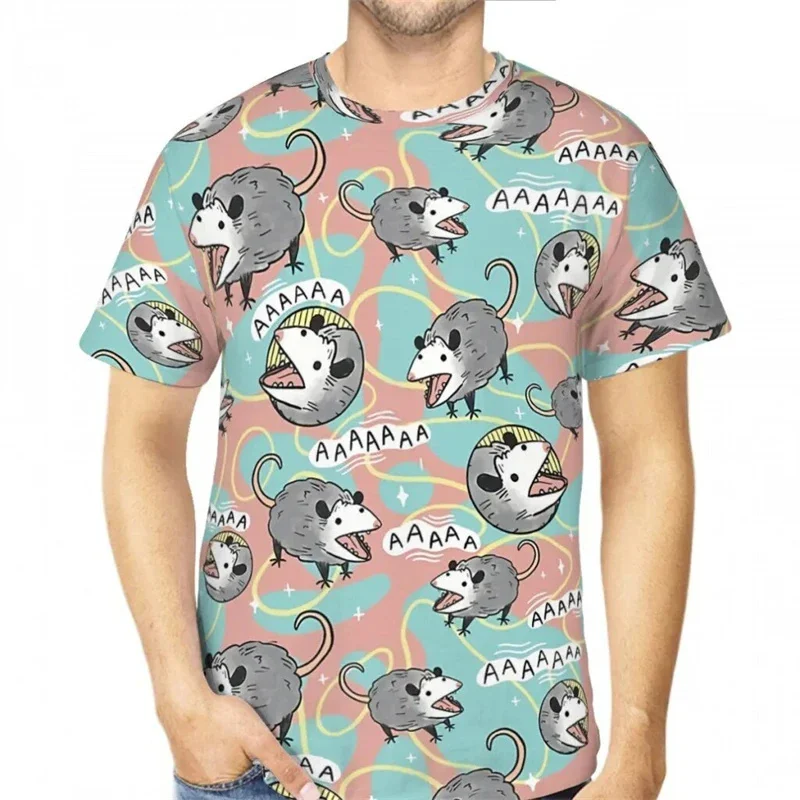 New Animal 3D Printed T-Shirt Cute Sugar Glider Pattern Summer Fashion Unisex Casual Personality T Shirts Men Women Tops Tees