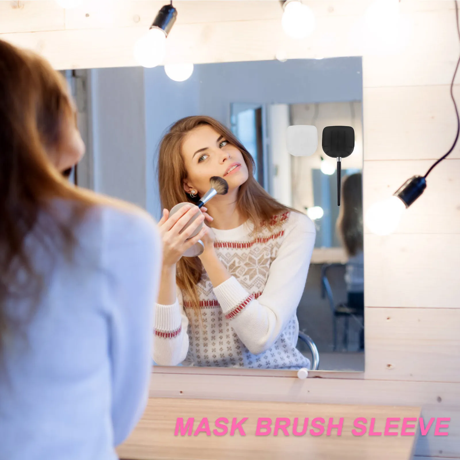 4pcs Silicone Facial Mask Brush Covers – Portable, Flexible, Anti-Lost Travel Brush Head Protectors