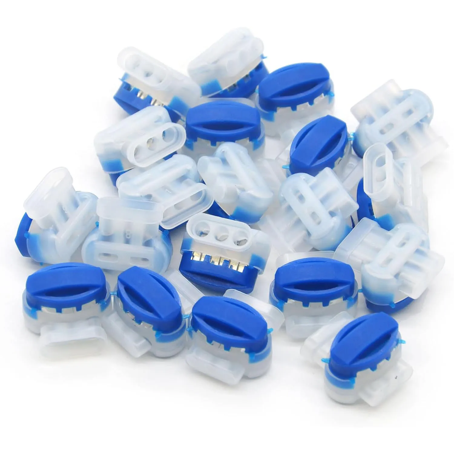 10-50 Stück Kabelverbinder für Roboter-Rasenmäher, Gel-Verbinder, 3-polige elektrische 314-Drahtverbinder, Zubehör – Detail 2