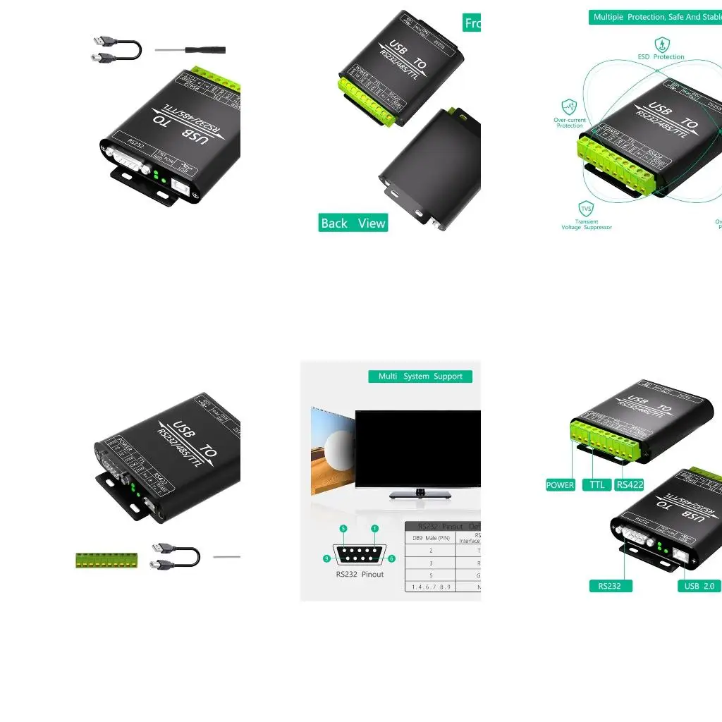 

USB to RS232 422 232 Converter Industrial Isolated USB Converter A4WF