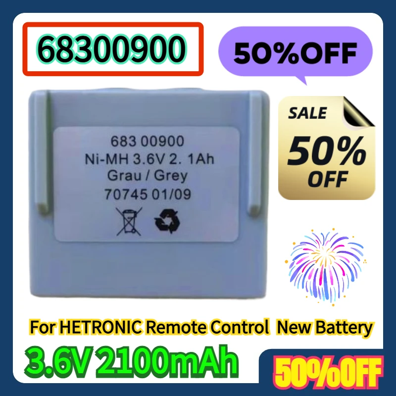 

For HETRONIC Remote Control New 3.6V 2100mAh Battery 68300900