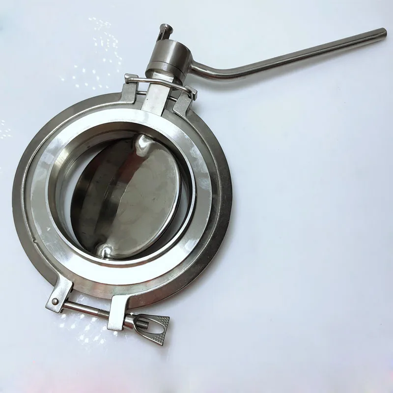 

SS304 Powder Butterfly Valve Sanitary Clamp Powder Valve Tank Bottom Welding Powder Valve Large Discharge Valve