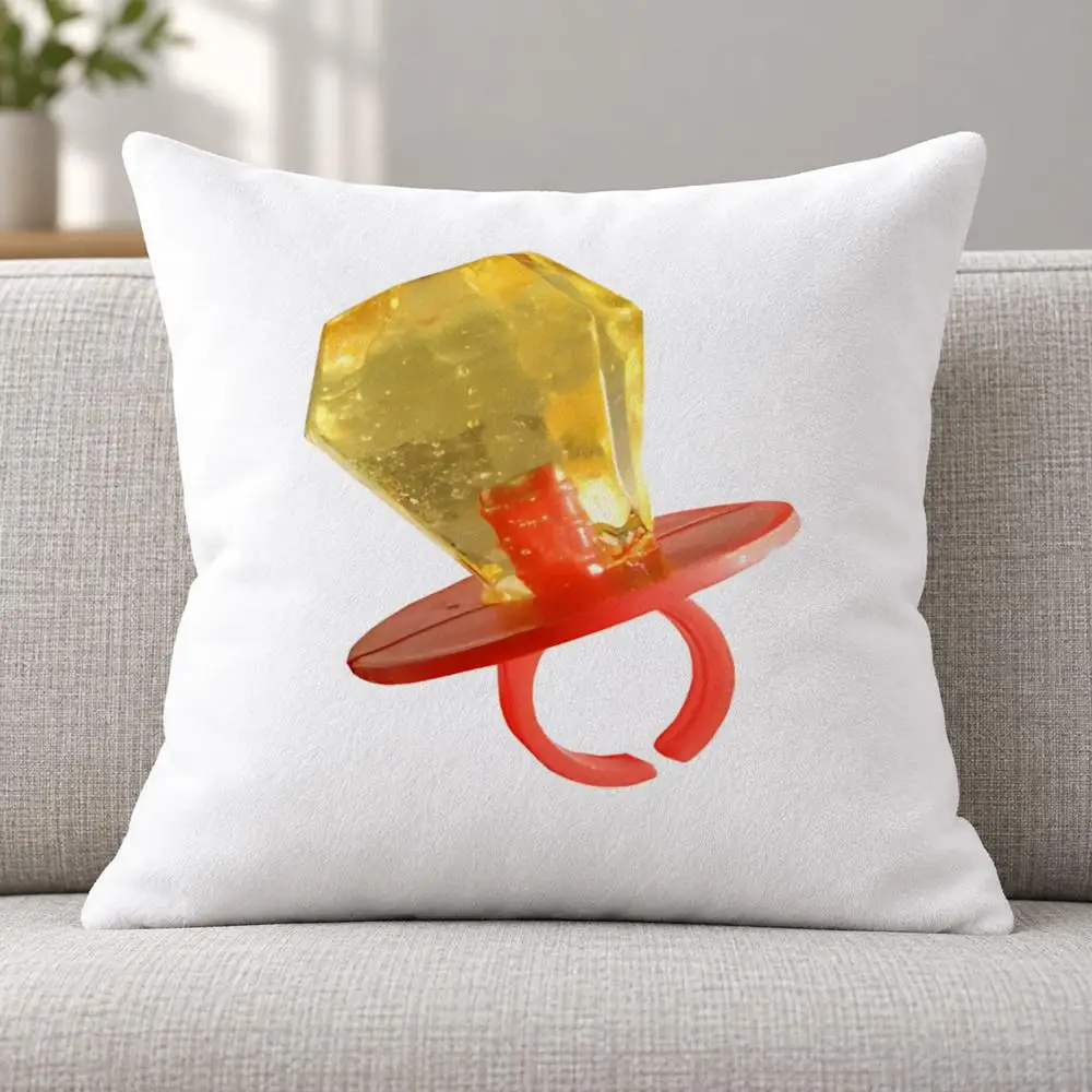 Food Candy R-Ring Pop Cushion Cover Soft Plush Decorative Sofa Bedroom Living Room Car Dorm Home Decor Gift