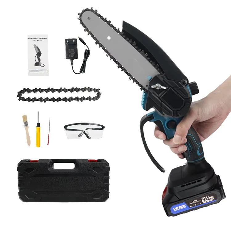 Biblioteca inteligente Vetex CS-D-0602 Motosserra sem fio de 6 polegadas