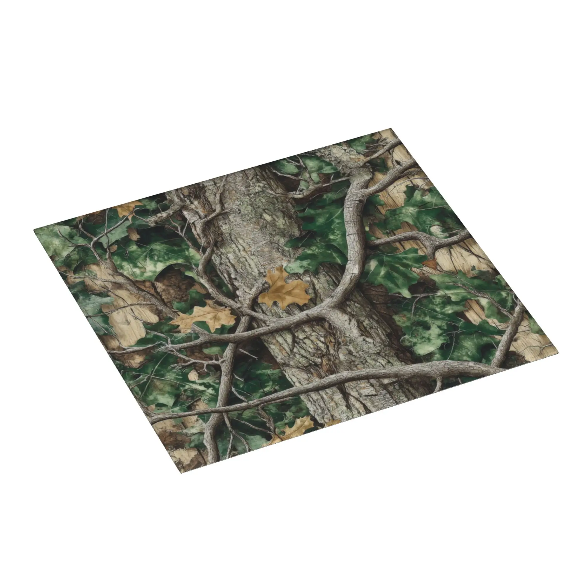 Drying Mat For Kitchen Nature Intertwines With Ivy On Tree Surface Barware Camouflage Camo Washable Kitchen Sink Drying Pad