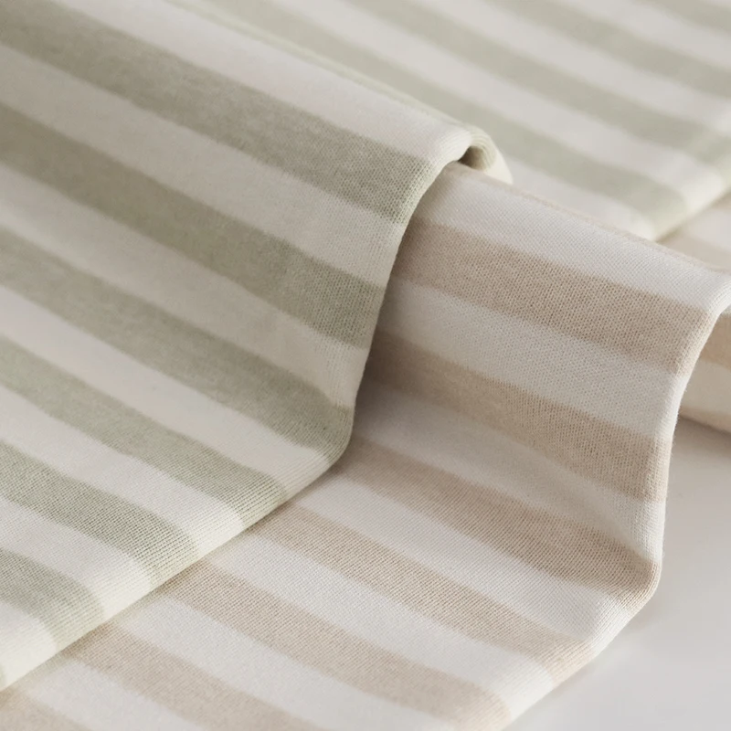 50*180cm organic cotton jersey fabric baby natural colored cotton knitted fabric by half meter