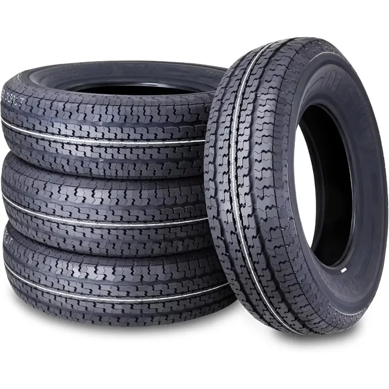 

Authenticity guarantee.set of 4 Heavy Duty Trailer Tires ST205/75R15 205 75 15 10-Ply Load Range E Steel Belted Radial w/Scuff G