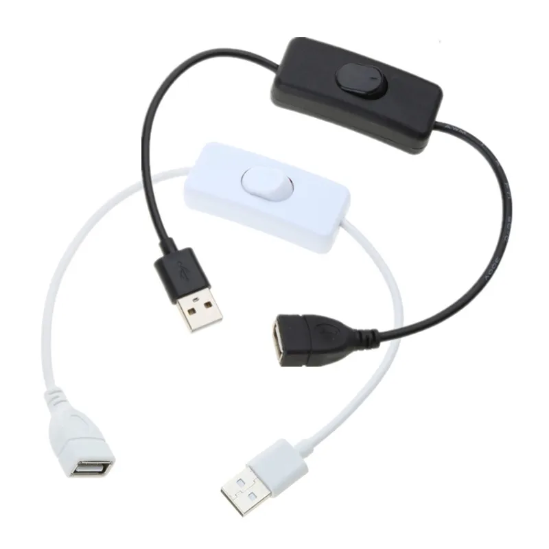 USB Cable With Switch ON/OFF Cable Extension Toggle For USB LED String USB Gadget USB Power Supply Device Tools