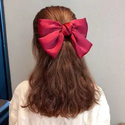 Fashionable and Sweet Bow Girl Spring Clip Back Spoon Top Clip Half Tie Hair Jewelry New Summer Women's Small Fresh Hair Clip